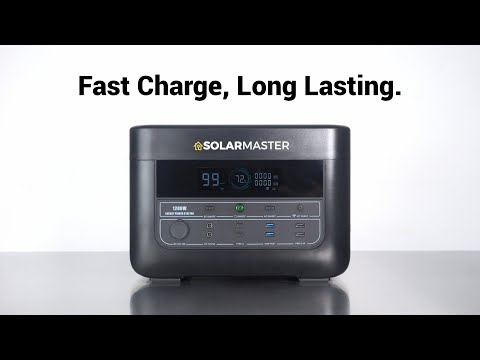 Solar Master GEN-1200 'Pathfinder' Portable Power Station: Heavy-Duty Power for Work &amp; Home