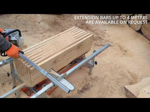 Chainsaw Mill Vertical and Horizontal Cutting - Milling Planks