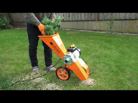 Kompakter elektrischer 3-in-1-Holzhacker, Gartenhäcksler und Mulcher - Forest Master FM4DDE-MUL