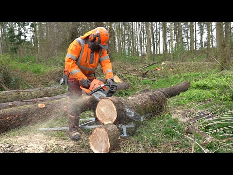 How to Use the Forest Master 2-in-1 Log Lifter and Sawhorse (FMLL)
