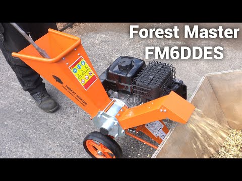 Easy Start, Huge Power! Forest Master FM6DDES 6HP Electric Start Compact Petrol Wood Chipper