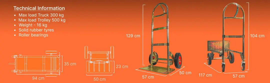 dimensiones de la carretilla