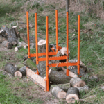 Caballete para troncos a granel, soporte para troncos múltiples