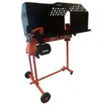 Cortadora de troncos eléctrica de 7 toneladas, para trabajos pesados con protector de banco de trabajo y soporte, FM10T-7