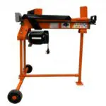 Cortadora de troncos eléctrica de 7 toneladas, para trabajos pesados con protector de banco de trabajo y soporte, FM10T-7