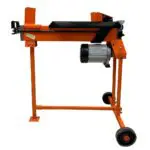 Cortadora de troncos eléctrica de 7 toneladas, para trabajos pesados con protector de banco de trabajo y soporte, FM10T-7
