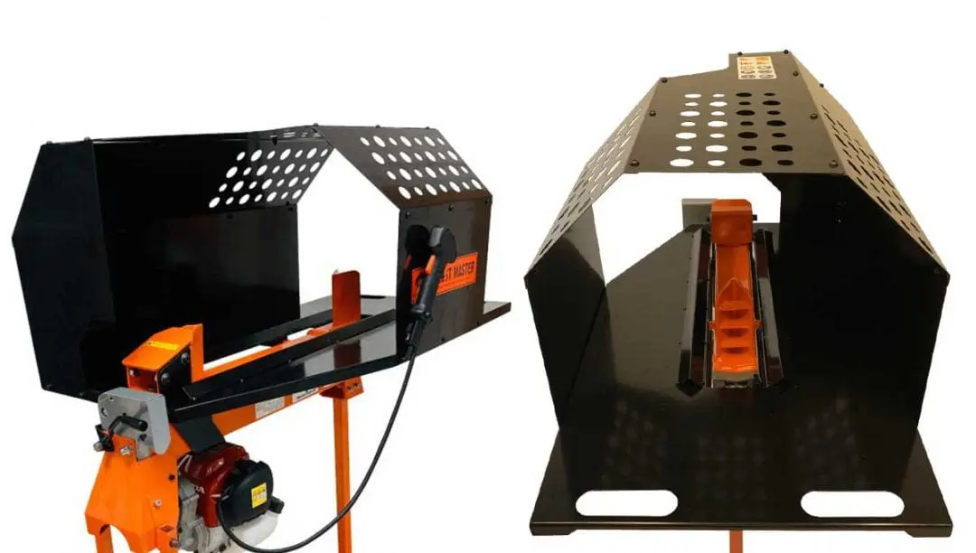 Forest Master Work Bench & Safety Cage 3 log splitter work bench and safety cage, log splitter accessory, forest master