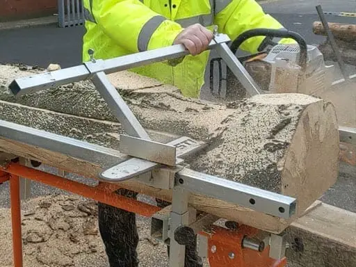 The Ultimate Chainsaw Sawmill? 4 sawmill milling slab
