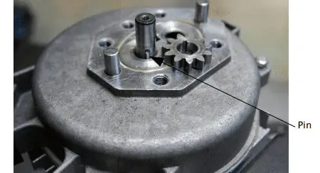 electric short motor, motor shaft, keyway pin