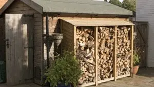 Cutting Firewood - Start to Finish 4 Log Store