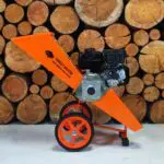 garden mulcher, mulching machine, tilting hopper