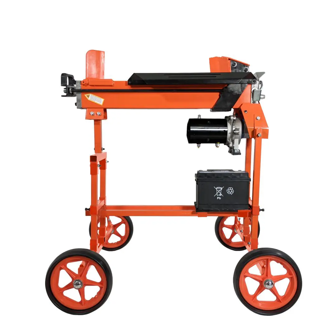 Bat_Splitter_FM10 Battery Powered Log Splitter, FM10, DuoCut Blade, All Terrain Stand