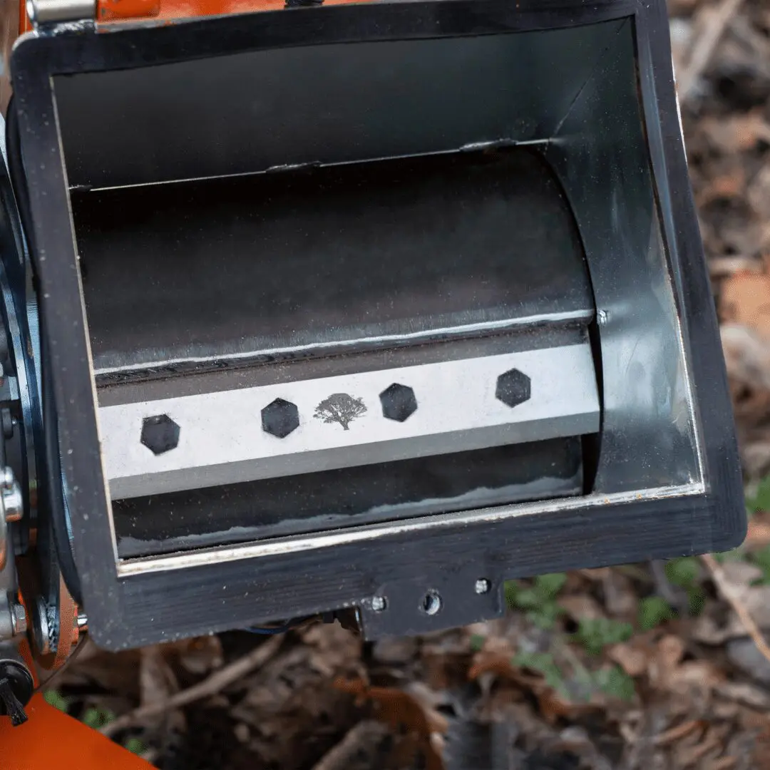 Cuchillas Reversibles Gemelas, Cuchillas Astilladoras de Madera, Tambor Triturador de Jardín|