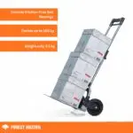 compact foldable hand truck, 160kg load capacity
