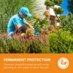 protección contra las malas hierbas del jardín