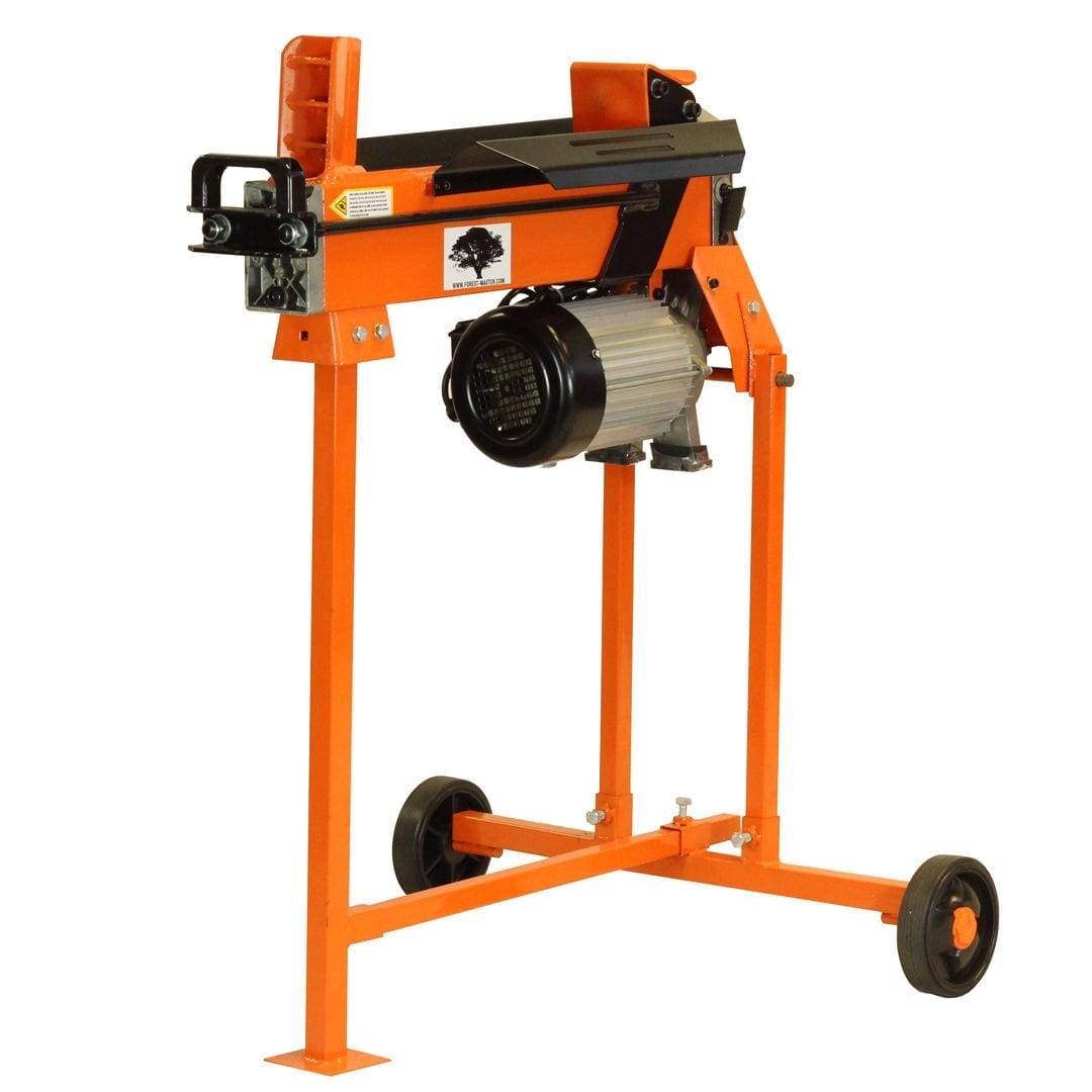 5 Ton Fast Lightweight Electric Log Splitter with stand work bench and guard, FM5T-TC