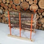 BLS-3H, sawhorse, bulk log sawhorse, woodd sawhorse