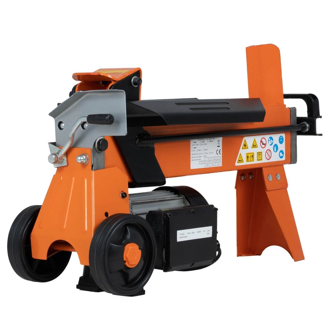 fm8 electric log splitter, 5 ton log splitter, hydraulic, powered