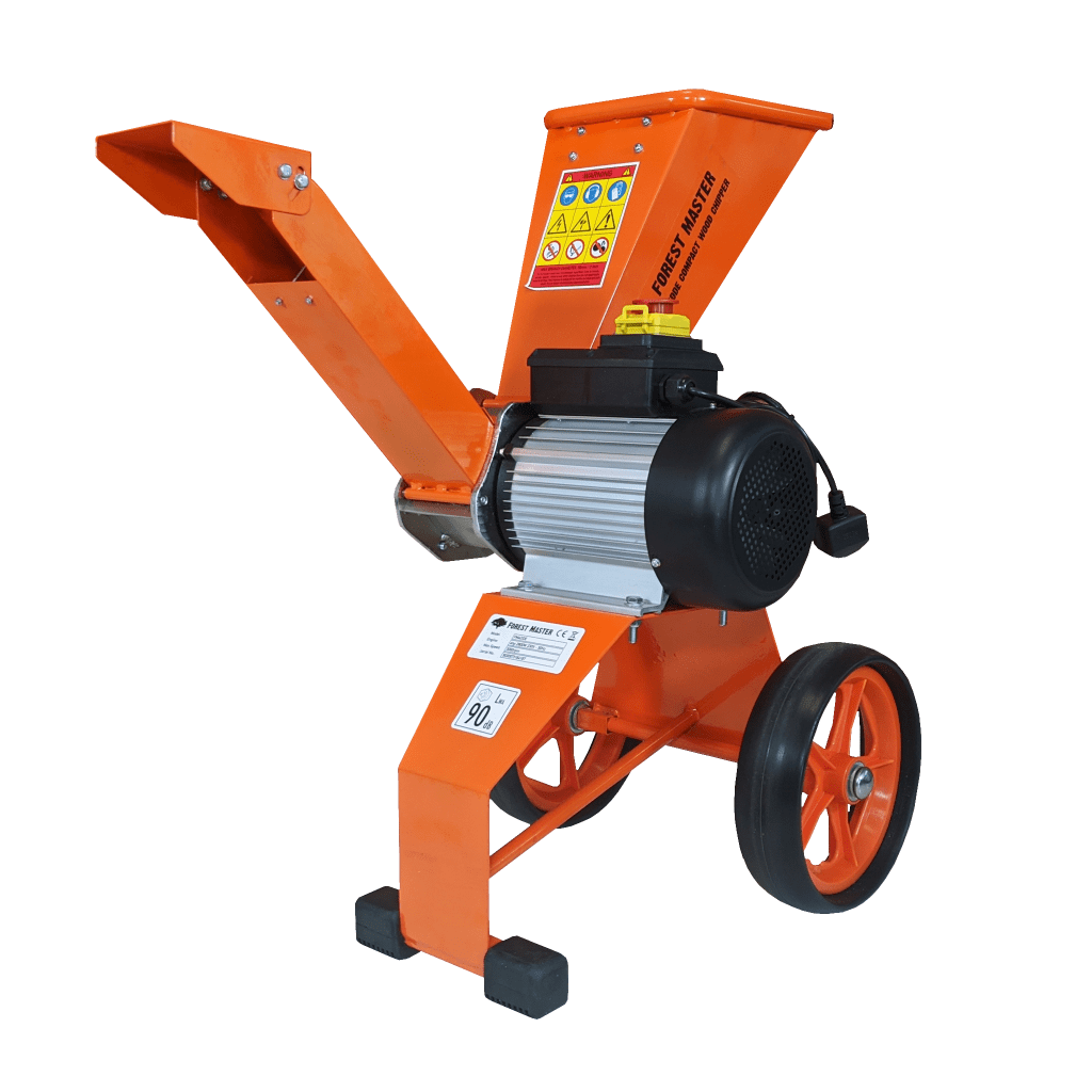 Compact Electric Wood Chipper 4hp Direct Drive Forest Master Wood