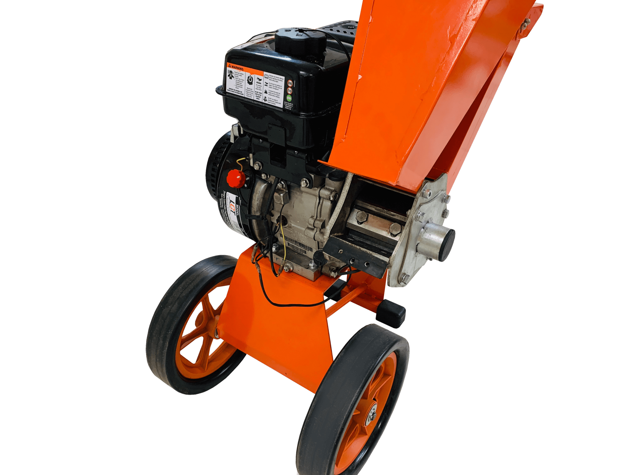 Compact Petrol Wood Chipper 6hp Direct Drive Wood Diameter 50mm