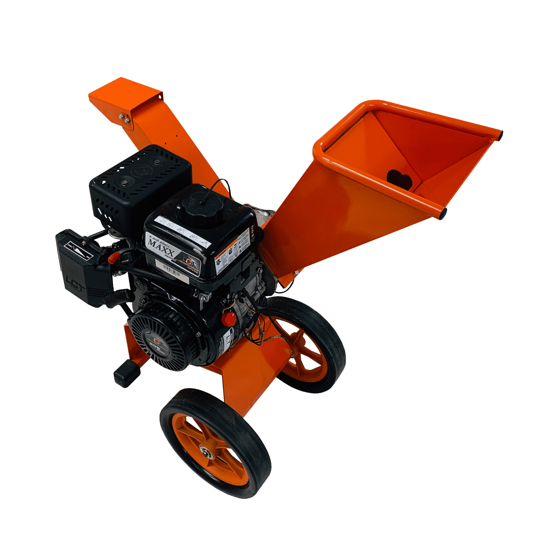 Compact Petrol Wood Chipper 6hp Direct Drive Wood Diameter 50mm