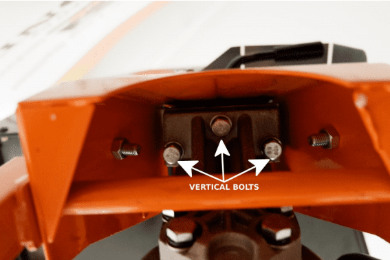 vertical bolts, short motor, pump assembly