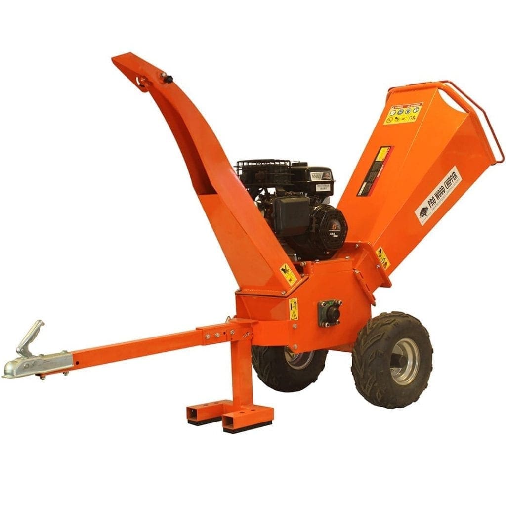 Broyeur de bois 15hp, Forest Master, barre de remorquage