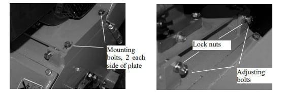 tension belts, wood chipper