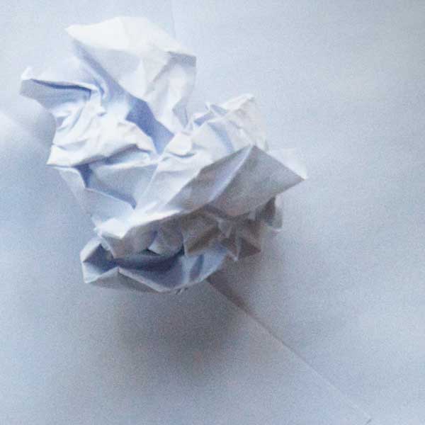 scrumpled paper