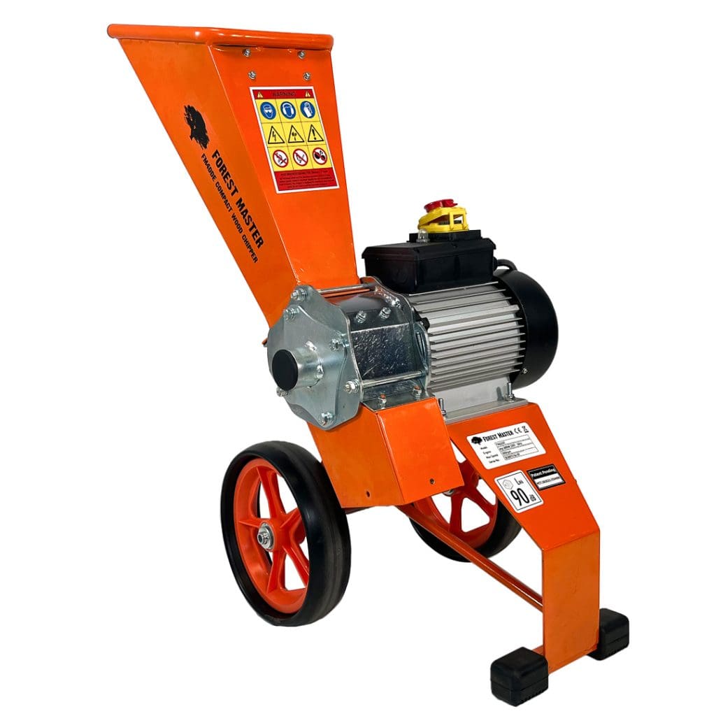 Compact 4HP Electric Garden Shredder Mulcher FM4DDE-MUL | Forest Master