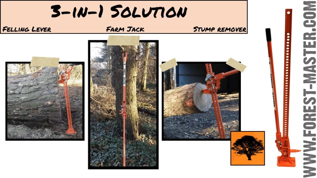Was ist ein Fällhebel und warum brauchen Sie einen! 3 Stubbenentferner, Wald, Forstwirtschaft, Baumstubben, Baumchirurg