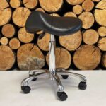 saddle stool, log splitter stool