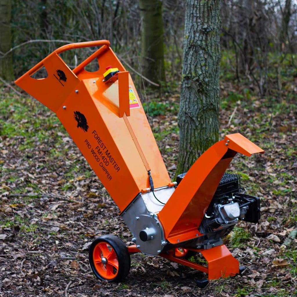 Déchiqueteuse de bois et broyeur de jardin professionnel 14HP à essence FM14DDES