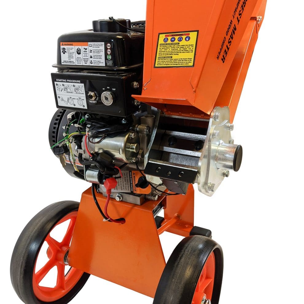 Electric Start Petrol Wood Chipper - Compact 6HP FM6DDES | Forest Master