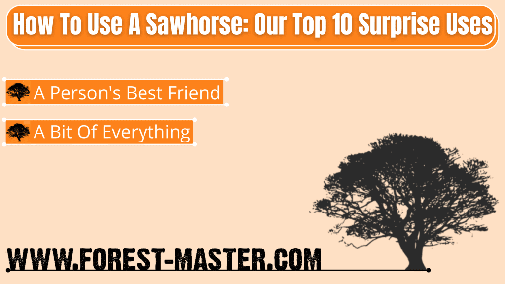 How To Make a Sawhorse, Saw horse, How To Use A Sawhorse, What is a Sawhorse