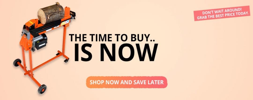 log splitter sale, summer savings, splitting season