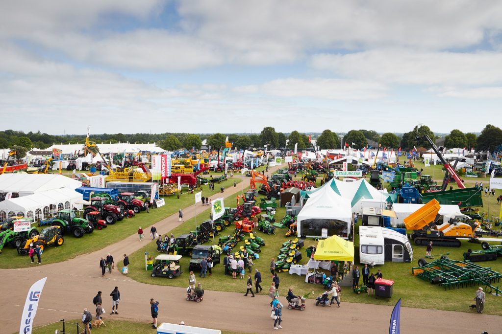 Aerial shot of Royal Norfolk Agriculture Show