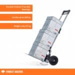 compact foldable hand truck, 160kg load capacity