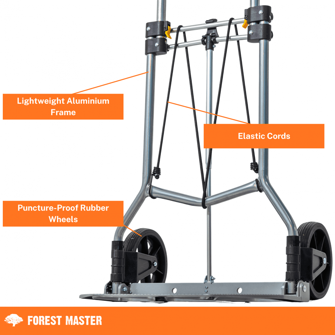 Carrello manuale da 90 kg, pieghevole e compatto