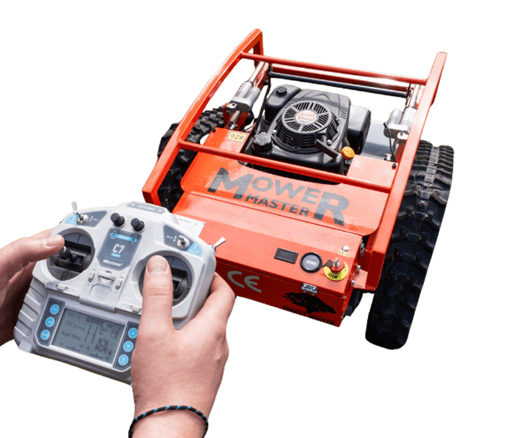 RC Lawnmower, hand holding control for remote control lawnmower