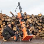 converting trailer to vertical, log splitter