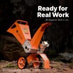 Heavy-duty UK-designed wood chipper built for real work and long-lasting durability